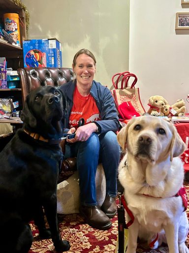 Reggie & Bobbin Medical Detection Dogs at The Christmas Fayre 29th Dec